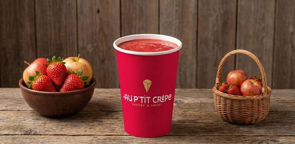 Smoothie Pomme Fraise, Au P'tit Crêpe